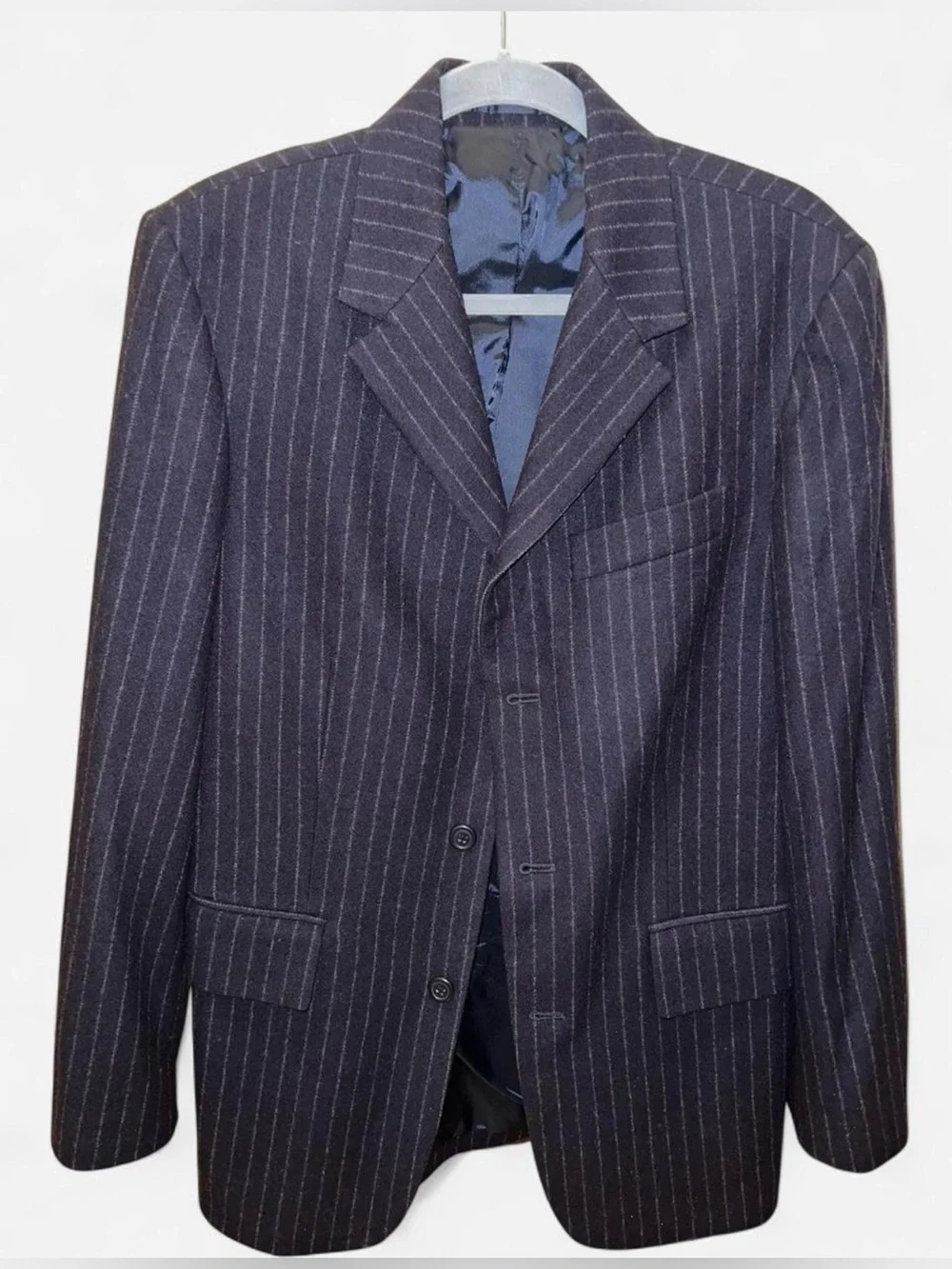 J. Crew Dark Navy Wool Pinstripe Men's Blazer size S
